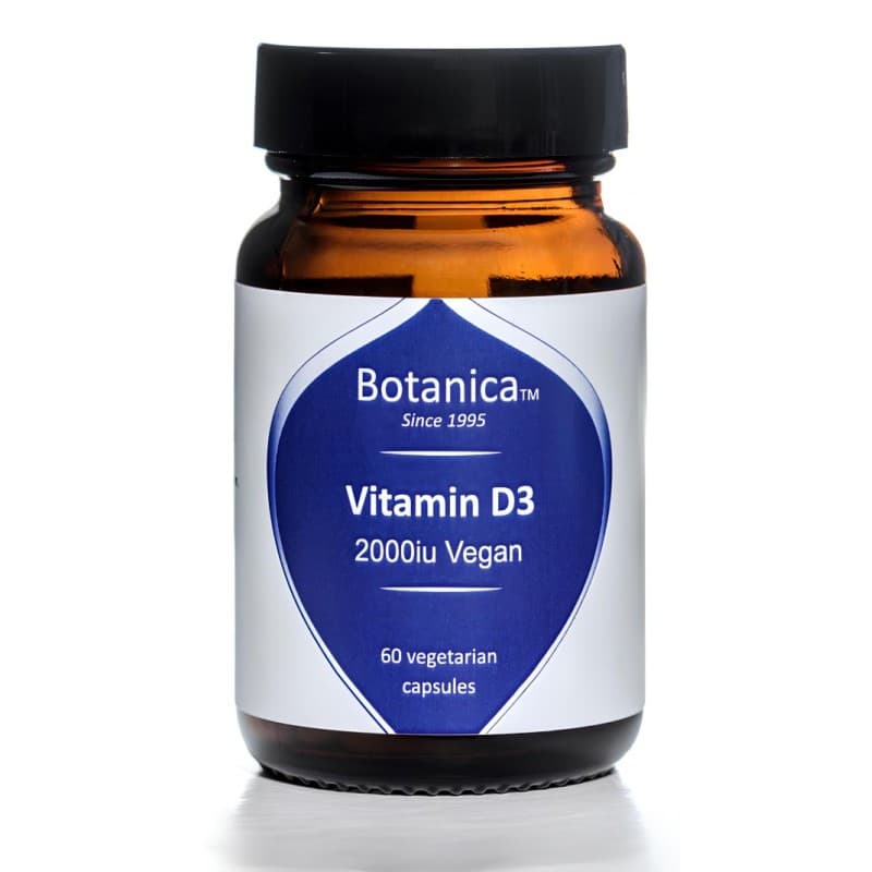 Βιταμίνη D3 vegan 2000IU 60 veg. caps - Botanica - Image 1