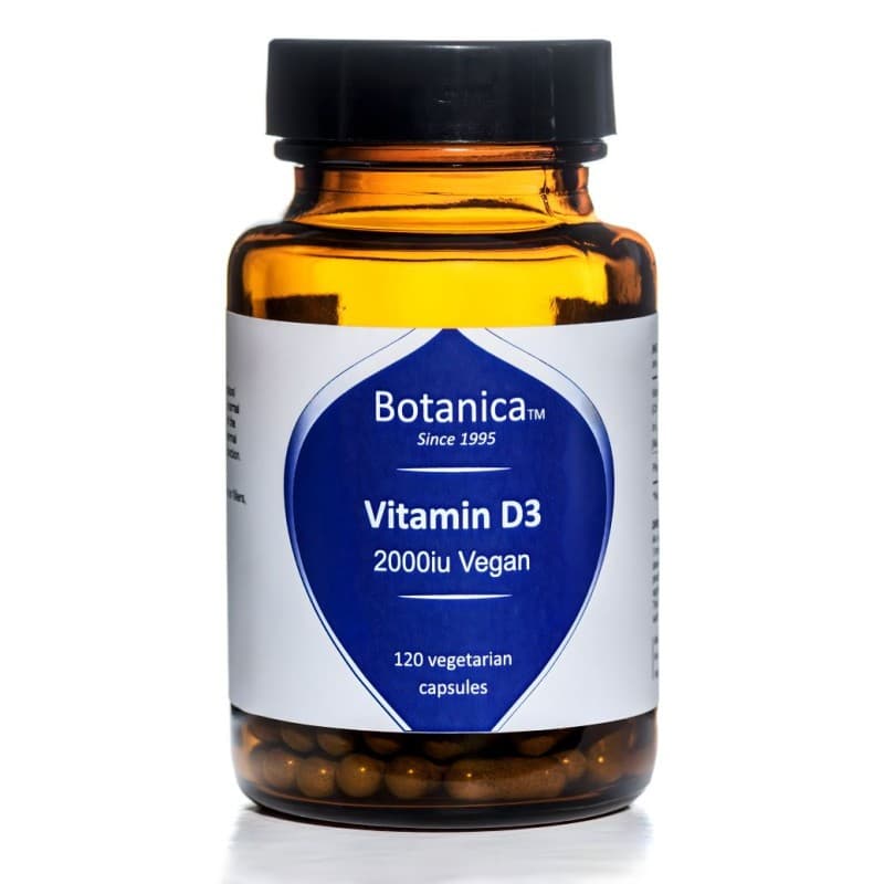 Βιταμίνη D3 vegan 2000IU 120 veg. caps - Botanica