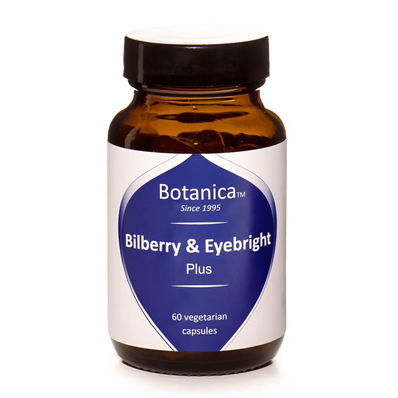 Μύρτιλλο & Ευφράζια - Billberry & Eyebright  60 Veg. caps - Botanica - Image 1