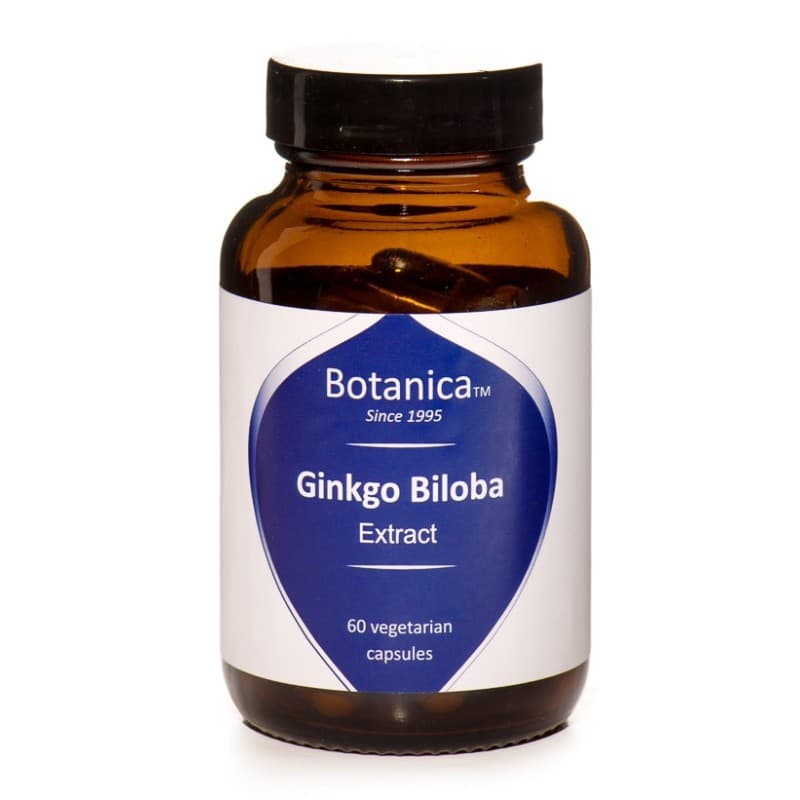 Γκίνγκο Μπιλόμπα - Ginkgo Biliba Extract 60 veg. caps - Botanica - Image 1
