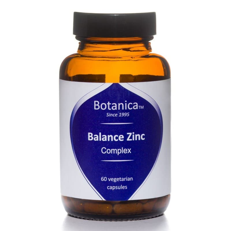 Σύμπλεγμα Ψευδαργύρου - Balance zing complex 60 veg. caps - Botanica - Image 1