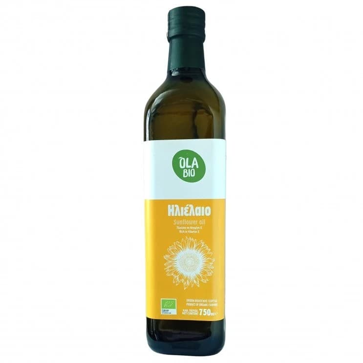 Ηλιέλαιο ψυχρής πίεσης ΒΙΟ 750ml - Ola-Bio
