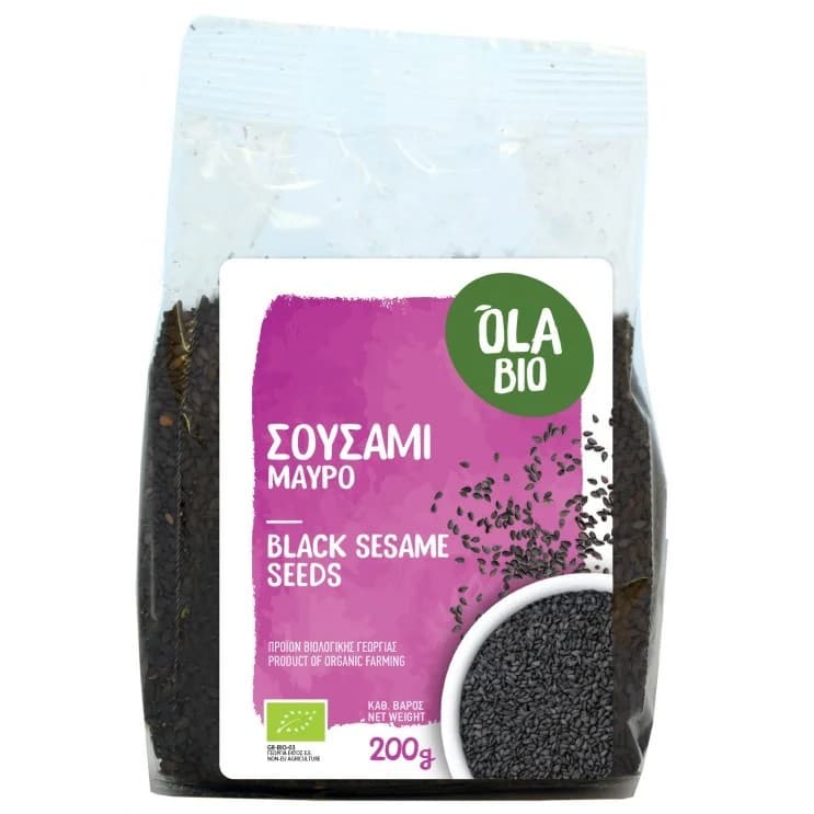 Σουσάμι Μαύρο 200 gr - Βιο-Υγεία