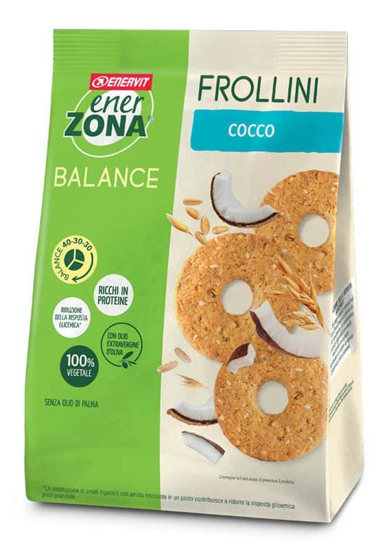 Μπισκότα Πρωτεϊνης - Balance Frollini Cocco 250gr - Enerzona