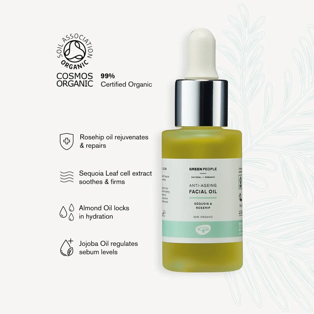 Αντιγηραντικό Λάδι Προσώπου Anti Ageing Facial Oil 30ml- Green People - Thumbnail 3