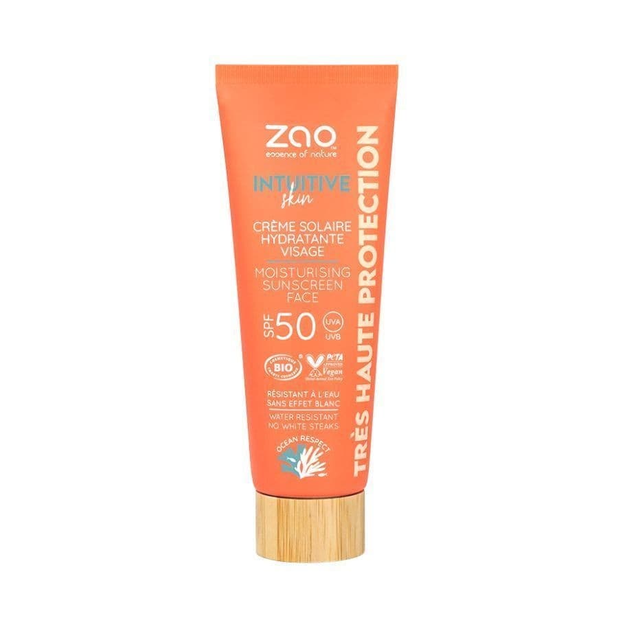 Organic Skin Intuitive Moisturising Face Sunscreen 50ml SPF 50  - Zao - Image 1