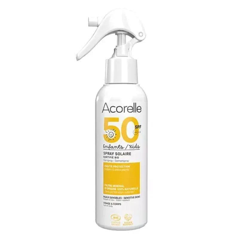 Certified Organic Kids Sun Spray SPF 50 - Acorelle