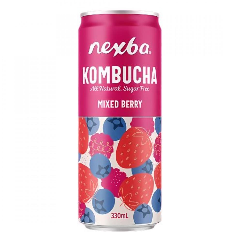 Κομπούχα 'Mixed Berry' Χωρίς Ζάχαρη - Kombucha Mix Berry 330ml - Nexba - Image 1