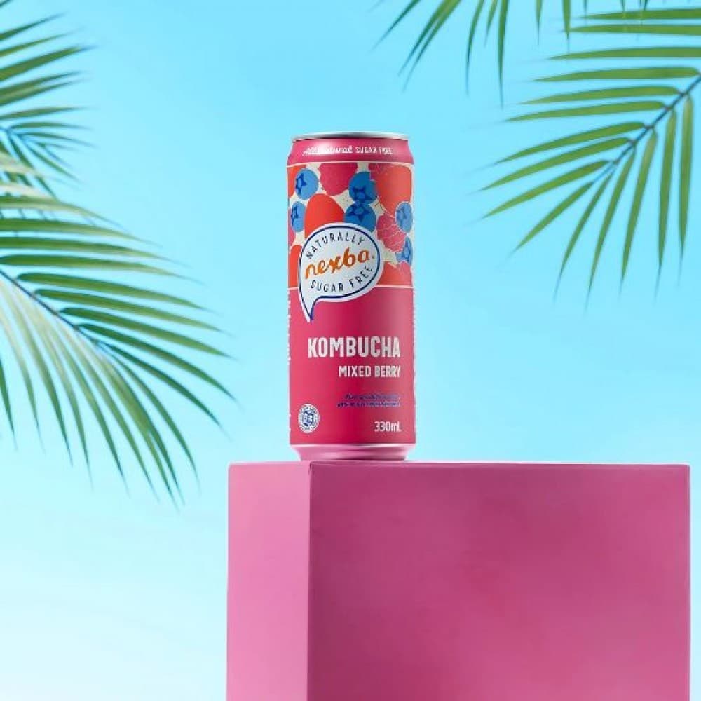 Κομπούχα 'Mixed Berry' Χωρίς Ζάχαρη - Kombucha Mix Berry 330ml - Nexba - Thumbnail 2