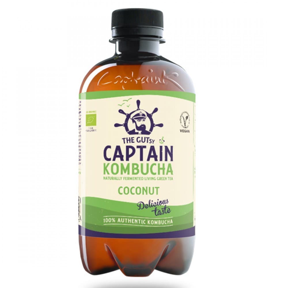 Κομπούχα 'Καρύδα' - Kombucha Coconut (400ml) - Gutsy Captain