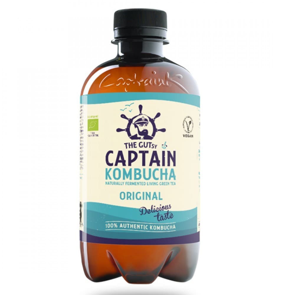 Κομπούχα 'Φυσική' γεύση - Kombucha Natural (400ml) - Gutsy Captain - Image 1