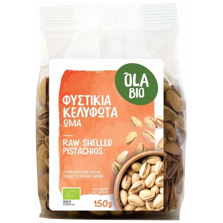 Φυστίκια Κελυφωτά Ωμά ΒΙΟ 150 gr - Ola Bio - Image 1