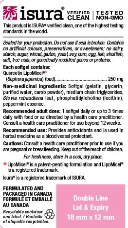 Quercetin, Lipomicel Matrix 30 caps - Natural Factors - Thumbnail 2