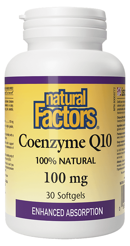 Coenzyme Q10 100 mg 30 caps - Natural factors