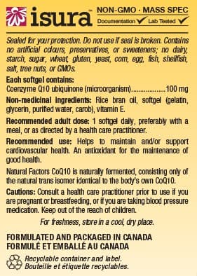 Coenzyme Q10 100 mg 30 caps - Natural factors - Thumbnail 2