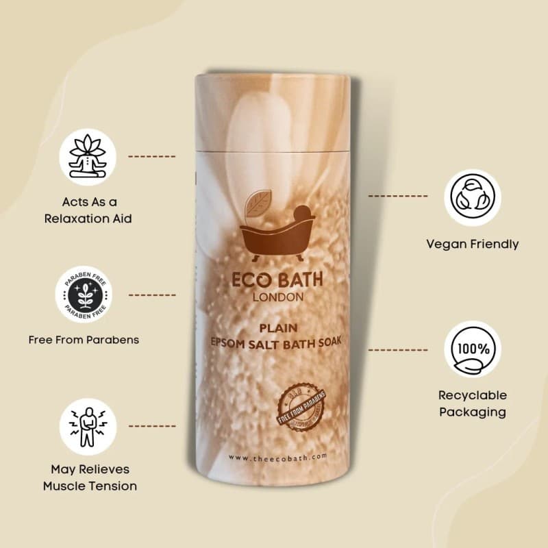 Άλατα Μπάνιου Επσον - Epsom Plain 250gr - Eco Bath - Thumbnail 3