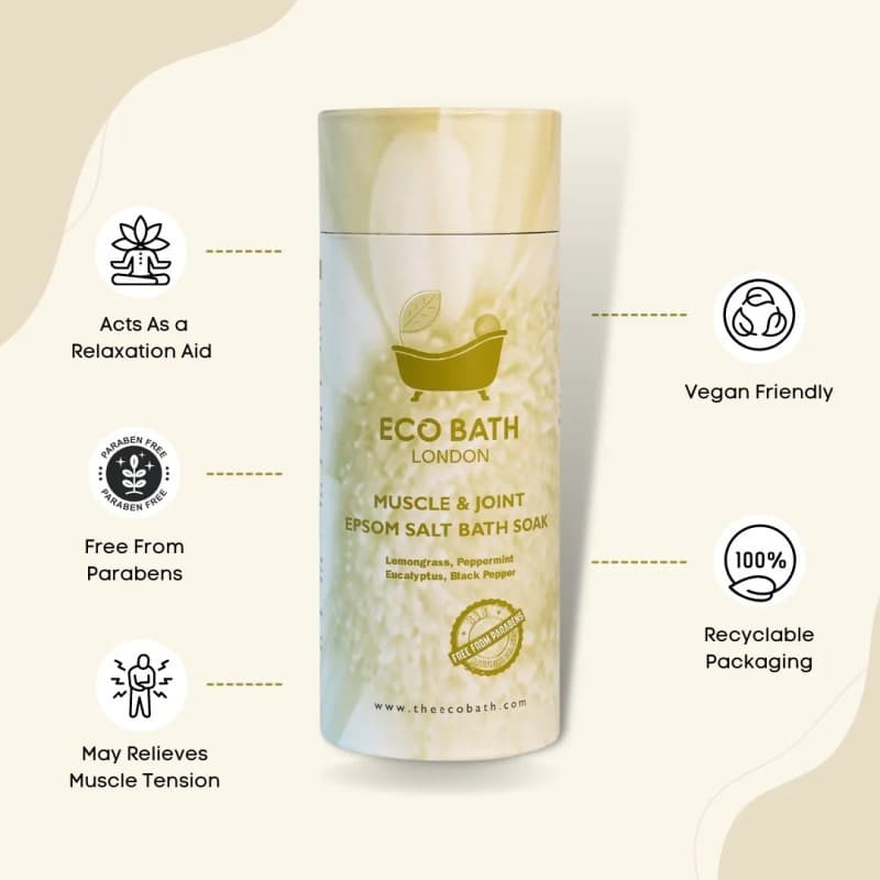 Άλατα Μπάνιου για Μύες & Αρθρώσεις - Epsom Muscle & Joint 250gr - Eco Bath - Thumbnail 3