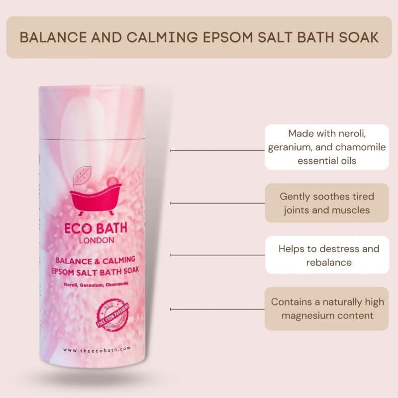 Άλατα Μπάνιου για Ισορροπία & Χαλάρωση - Epsom Balance & Calming 250gr - Eco Bath - Thumbnail 2
