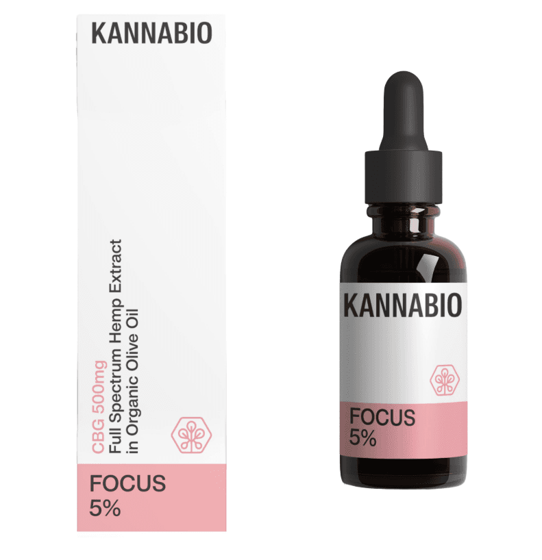 FOCUS 5% CBG (500mg/10ml) - Kannabio