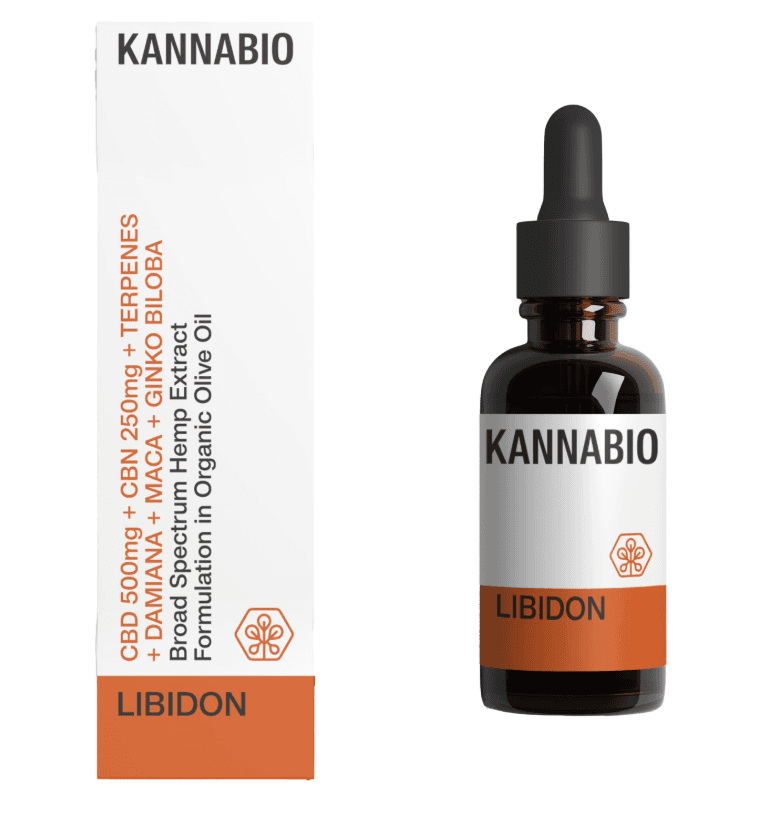 LIBIDON CBD+CBN+Τερπένια+Προσαρμογόνα βότανα (750mg/10ml) - Kannabio