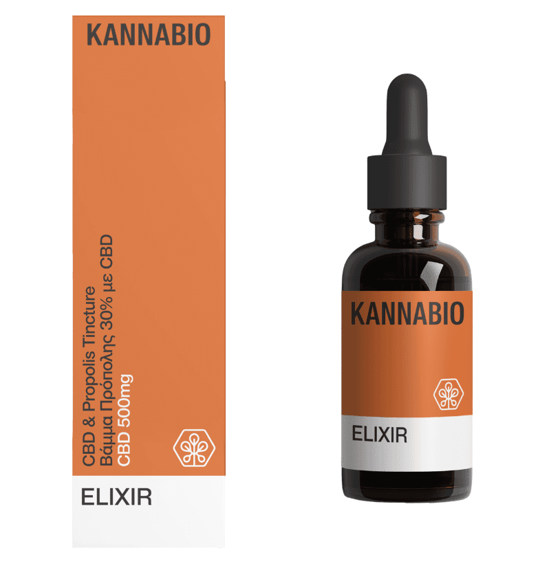 ELIXIR Βάμμα Πρόπολης με CBD 500mg (20ml) - Kannabio - Image 1