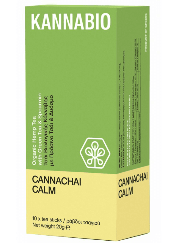 Cannachai: Calm - Κάνναβη με Πράσινο Τσάι (10 τεμ.) - KannaBio