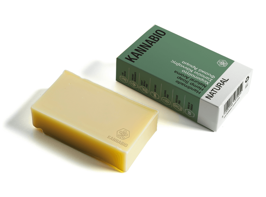 Χειροποίητο Σαπούνι με Βιολογική Κάνναβη Natural 105 gr - KannaBio