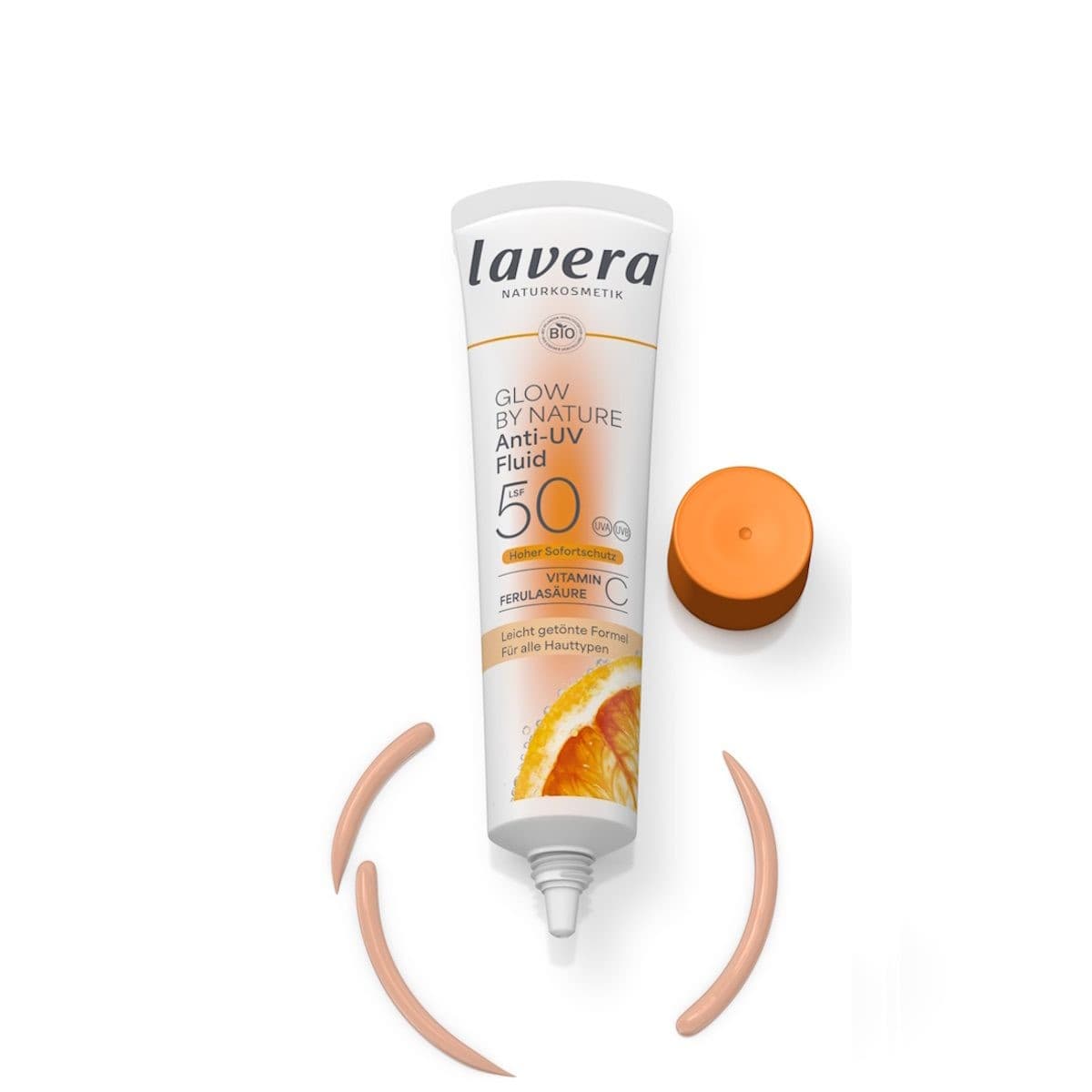 Glow by Nature Anti-UV Fluid SPF50, πλούσιας υφής, 40ml - Lavera - Thumbnail 2