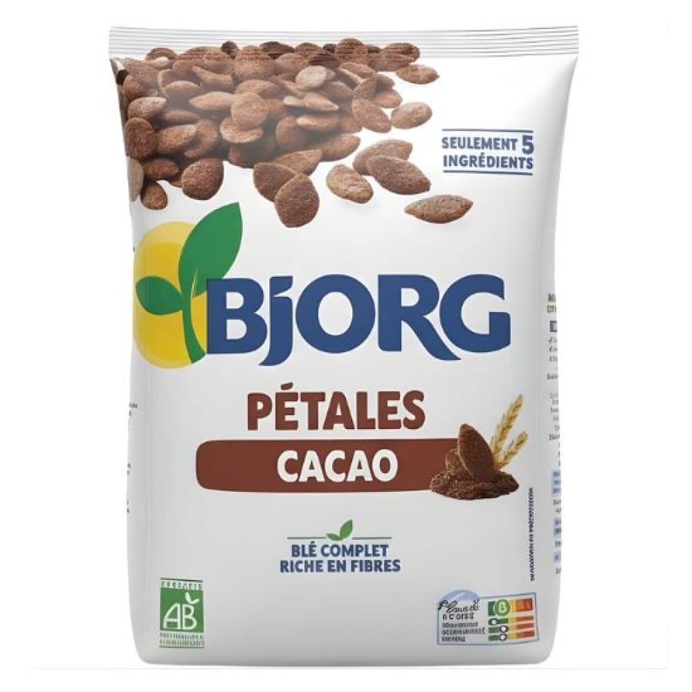 Δημητριακά Ολικής με Κακάο "Petales" (250γρ) - Bjorg