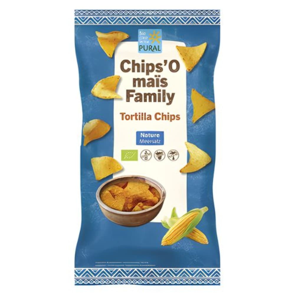 Nachos Καλαμποκιού Φυσική Γεύση - Χωρίς Γλουτένη (125γρ) - Pural - Image 1