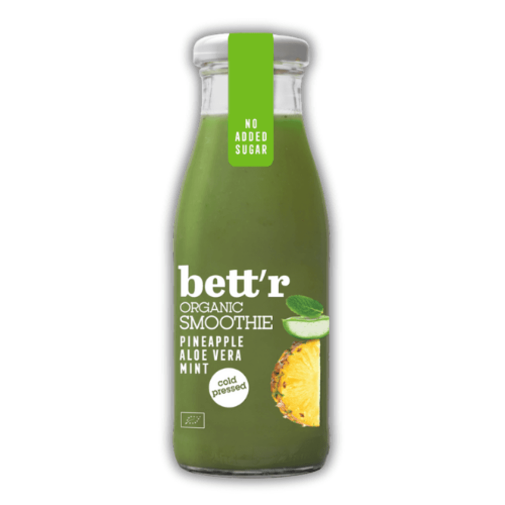 Smoothie με Ανανά, Αλόη & Μέντα (250ml) - Bett'r