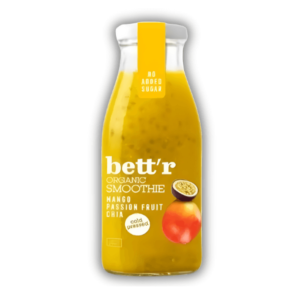 Smoothie με Μάνγκο, Φρούτο του Πάθους & Chia (250ml) - Bett'r