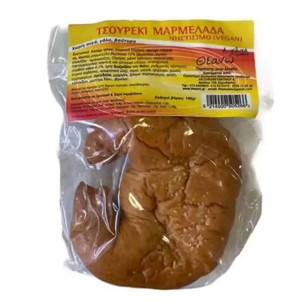 Τσουρέκι με Μαρμελάδα Νηστίσιμο 100gr -  Θεανώ