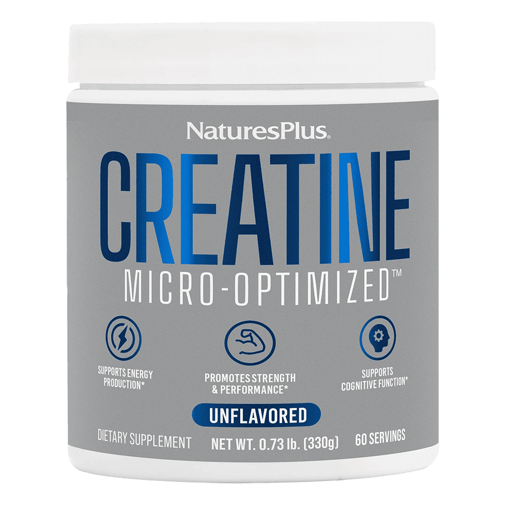 Creatine Monohydrate Powder Μονοϋδρική Κρεατίνη Χωρίς Γεύση 330gr - Natures Plus
