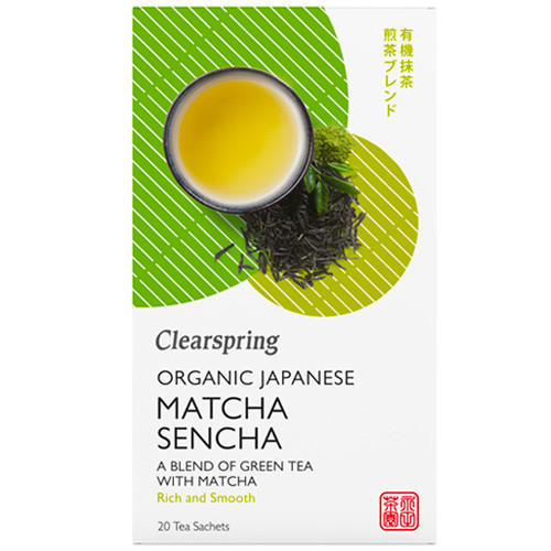 Πράσινο τσάι  Sencha με Matcha (Μάτσα) (40γρ) - Clearspring