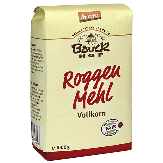 Αλεύρι Σίκαλης Ολικής Άλεσης (1kg) - Bauck