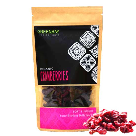 Κράνμπερις (Cranberries) αποξηραμένα (125γρ) - Green Bay