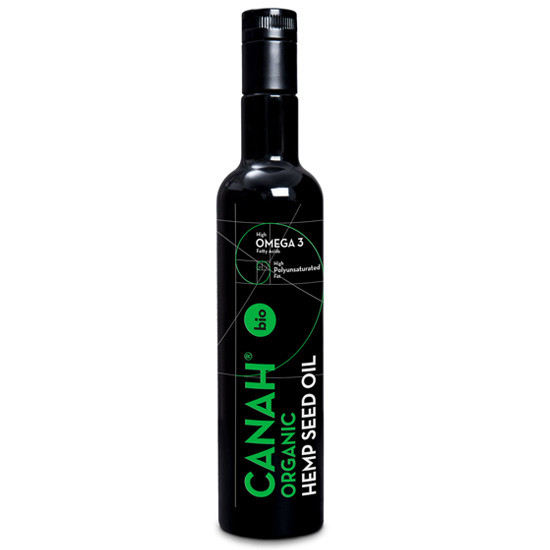 Λάδι σπόρων Κάνναβης ψυχρής έκθλιψης  500ml - Canah