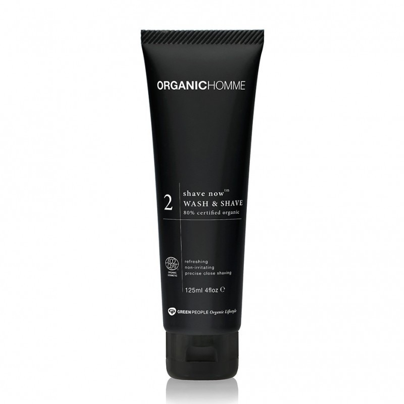 2 Gel Ξυρίσματος  Organic Homme 2 Shave Now Wash   Shave 125ml - Green People