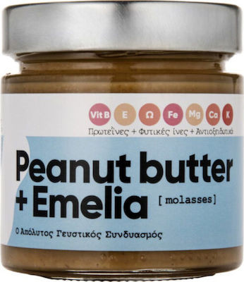 Φυστικοβούτυρο με Μελάσα Emelia 230 gr - EMELIA