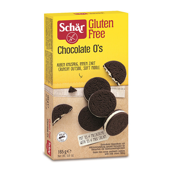 Μπισκότα Κακάο "Chocolate O's χωρίς γλουτένη (165γρ) - Dr Schär