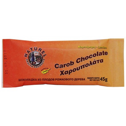 Χαρουπολάτα μίνι ΒΙΟ 45gr - Naturel