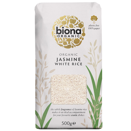 Λευκό Ρύζι Τζάσμιν (Jasmine) (500γρ) - Biona