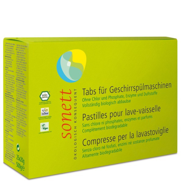 Ταμπλέτες Πλυντηρίου Πιάτων 500g (25x20g) - Sonett