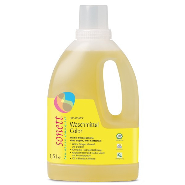 Υγρό Πλυντηρίου Ρούχων COLOR 1.5Lt- Sonett