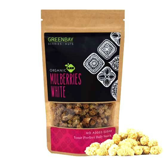 Λευκά μούρα Mulberries αποξηραμένα (125γρ) - Green Bay