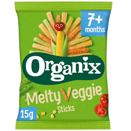 Στικς Λαχανικών Melty Veggie +7μ (15γρ) - Organix