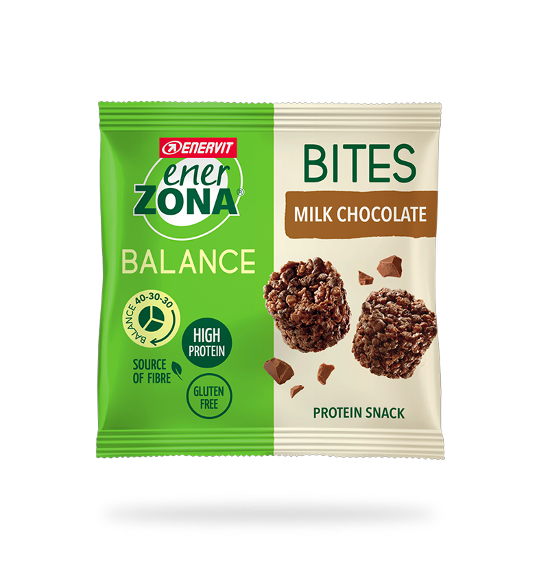Bites milk chocolate 24gr - Enerzona