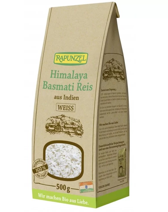 Ρύζι Basmati Λευκό Bio 500gr - Rapunzel