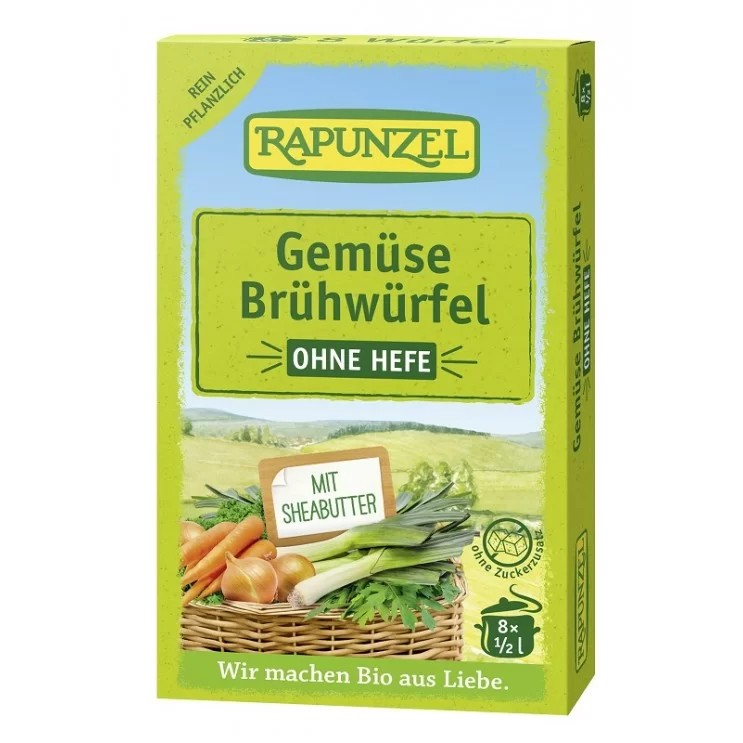 Κύβοι Λαχανικών Χωρίς Μαγιά BIO 68gr - Rapunzel